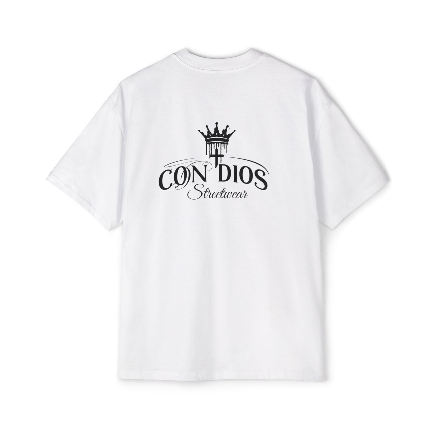 Oversized Tee with Con Dios Saviour Design