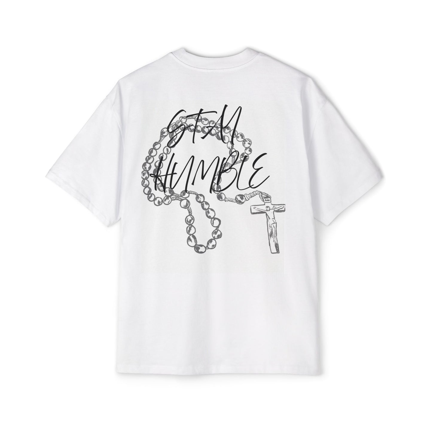 Oversized Tee - Con Dios Stay Humble Men's Heavy Tee
