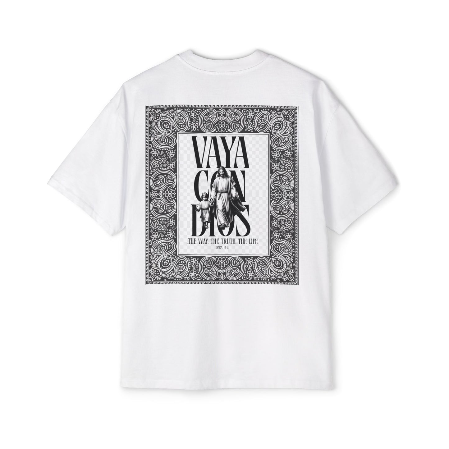 Oversized Tee with Con Dios /Vaya Con Dios Bandana