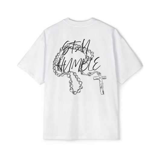 Oversized Tee - Con Dios Stay Humble Men's Heavy Tee