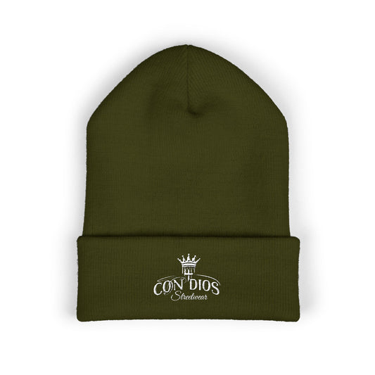 Con Dios Embroidered Streetwear Beanie