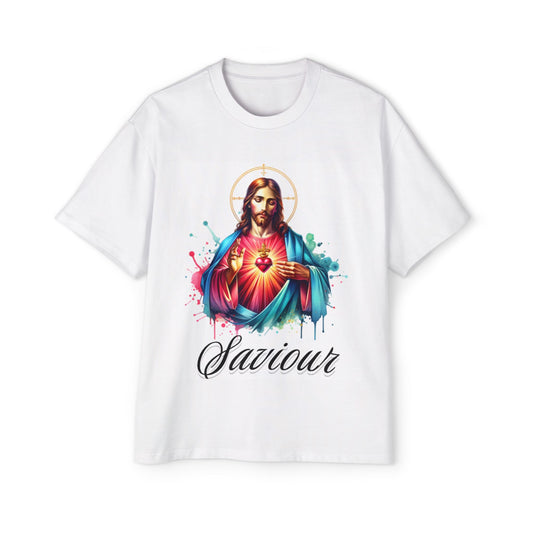 Oversized Tee with Con Dios Saviour Design